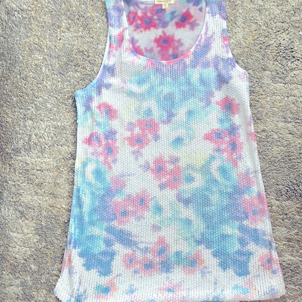 Sequin tie dyed tunic/dress